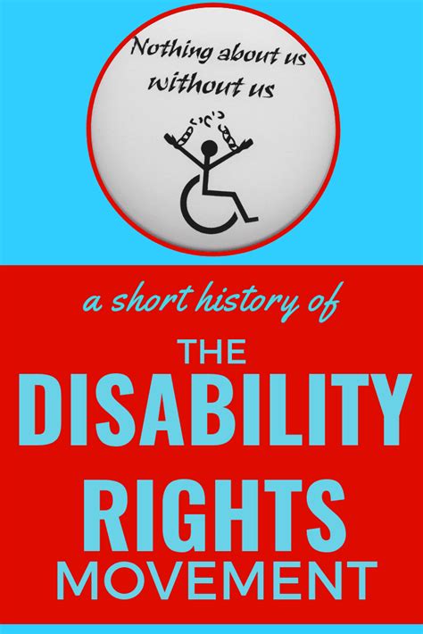 A Short History Of The Disability Rights Movement Disability