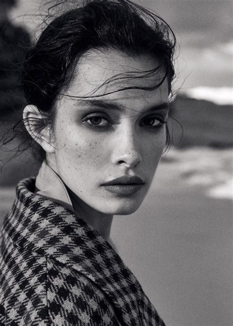 ELLE Indonesia August Zoe Barnard By Jeremy Choh Black And White Photography Portrait