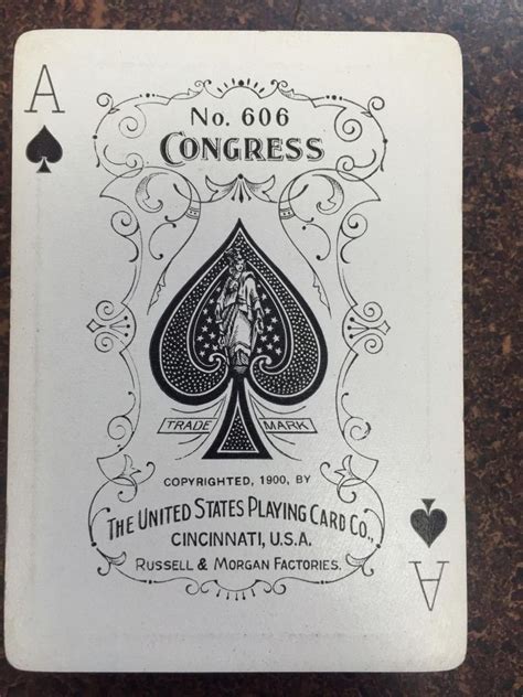 Antique Congress 606 Playing Cards Ca1900 Full Deck Luis Ricardo Falero