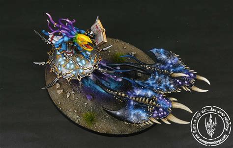 Herald Of Tzeentch On Burning Chariot Painted Commission Chaos Daemons