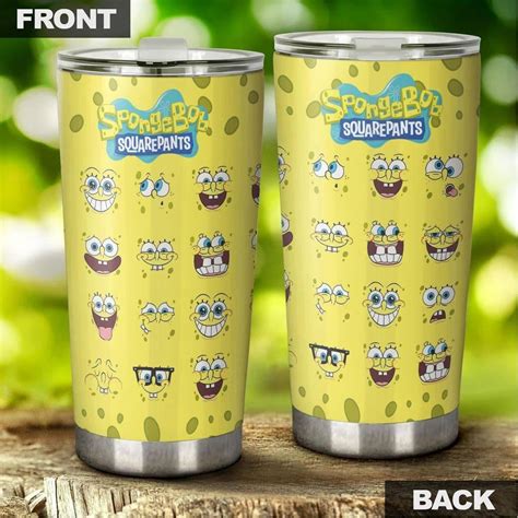 Spongebob Tumbler Cup Stainless Steel Funny Coffee Tumbler Cup Fandom