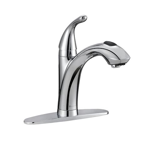 Operates the same as three hole. Glacier Bay Keelia Single Handle Pull-Out Kitchen Faucet ...