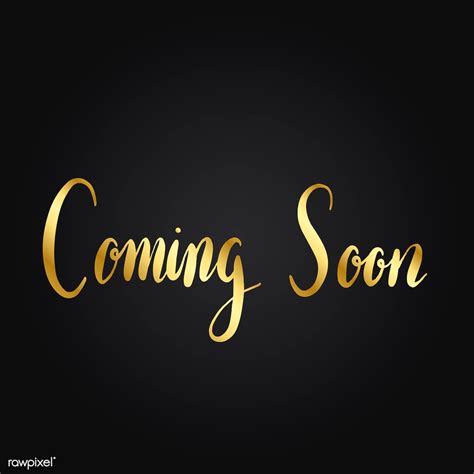 Coming soon typography style vector | Free vector - 517706