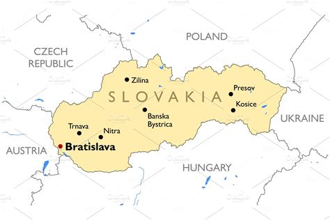 Slovakia Map Creative Daddy