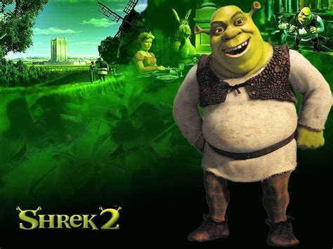Download Shrek 2 Poster Spooky Green Backdrop Wallpaper
