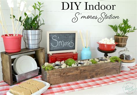 A diy s'mores bar is an extremely easy dessert option with minimal prep time. DIY Indoor S'mores Station - Beneath My Heart