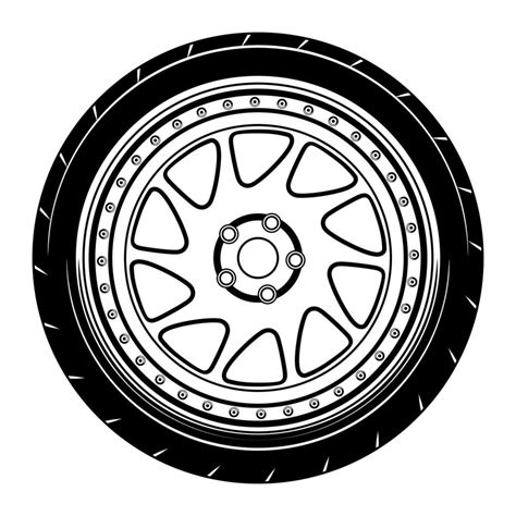 Car Wheel Illustration For Conceptual Design 2027304 Vector Art At Vecteezy