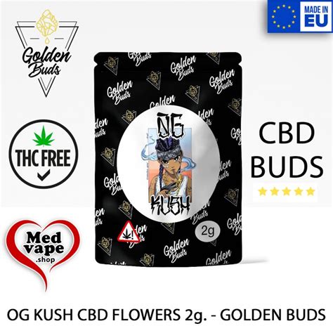 Cbd Flower Og Kush Premium 2g Golden Buds