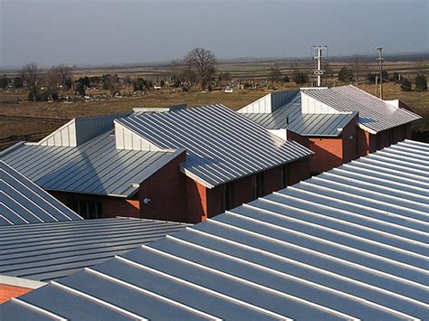 Zinc Double Locked Standing Seam Panels For Roof And Wall Fine Metal