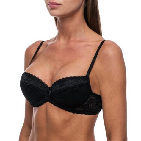 Sexy Push Up Lace T Shirt Plunge Low Back Sheer Underwire Demi Padded Pushup Bra Ebay