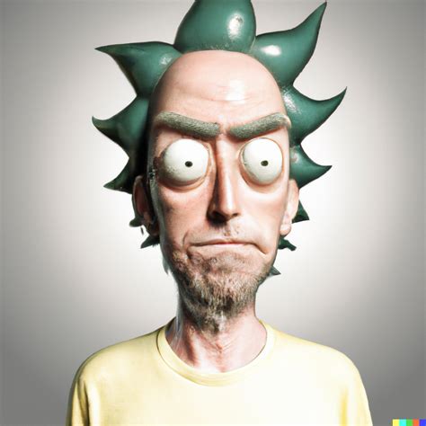 Hyper Realistic Photo Of Rick From Rick And Morty Rdalle2