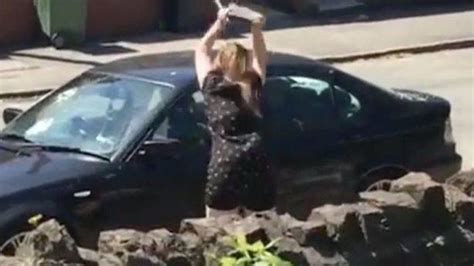 Woman Gets Revenge On Cheating Ex Partner By Smashing Up Their Car