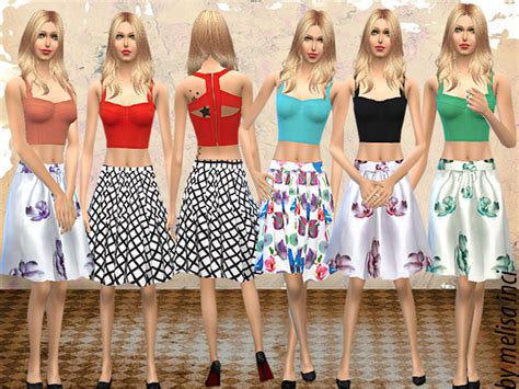 Colorful Summer Set By Melisa Inci At Tsr Sims 4 Updates