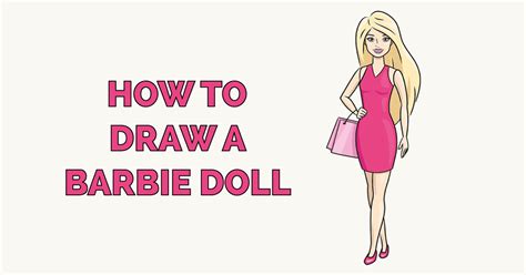 how to draw a barbie doll really easy drawing tutoria
