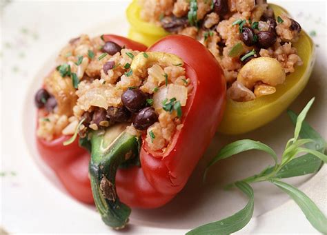 Crockpot Stuffed Peppers With Black Beans And Rice Recipe