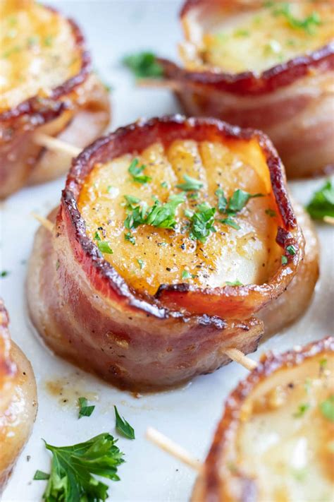 Recipe For Bacon Wrapped Scallops Appetizer Blog Dandk