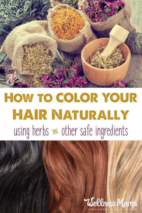 Mix your blonde hair dye in a bowl: Natural Hair Color Recipes | Wellness Mama