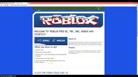 Free Roblox Bctbcobc Robux And Tickets Youtube