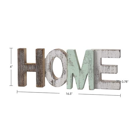 Timeyard Rustic Wood Home Sign Decor Decorative Word Signs