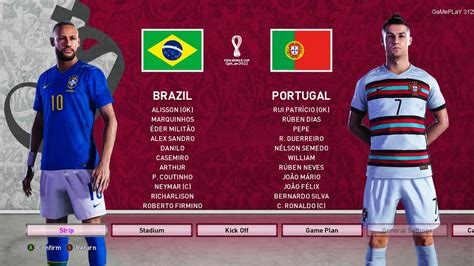 Pes 2020 Brazil Vs Portugal Fifa World Cup 2022 Qatar New Kits