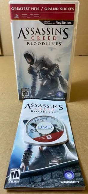 ASSASSIN S CREED BLOODLINES Sony PSP 2009 GH Tested CIB Video