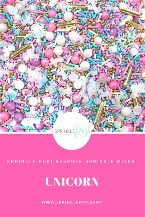 Sprinkle Pop Custom Unicorn Sprinkle Mix With Pink Purple Blue White