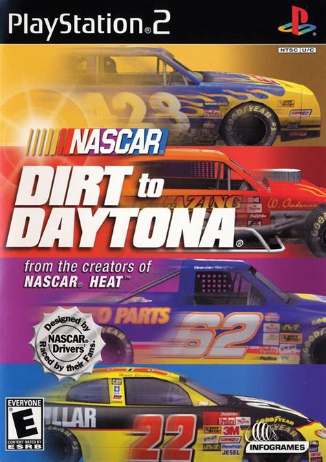 Dirt to daytona expands upon the groundwork established in nascar heat 2002 by incorporating a new career mode where players climb the ladder from a rookie racing on lowly dirt tracks to a pro competing in the prestigious nascar winston cup. NASCAR Dirt to Daytona Sony Playstation 2 Game