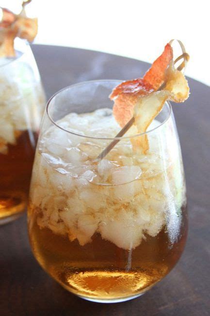 Candied Bacon And Bourbon Cocktail With Images Candied Bacon Bourbon Cocktails Bacon Bourbon