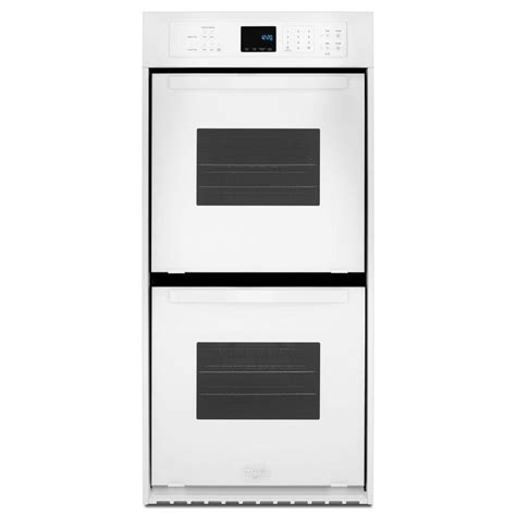 Whirlpool 24 In Double Electric Wall Oven Self Cleaning In White