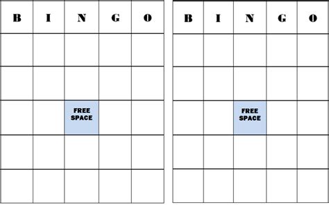 Freeblankbingocardtemplate Bingo Template Blank Bingo Cards