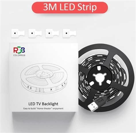 led stripverlichting colorrgb voor tv pc laptop usb power led stripverlichting rgb5050