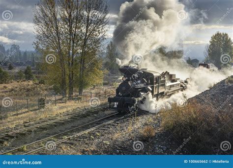 Historic Steam Locomotive Of Heritage Railway Editorial Image