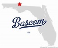 Map of Bascom, FL, Florida