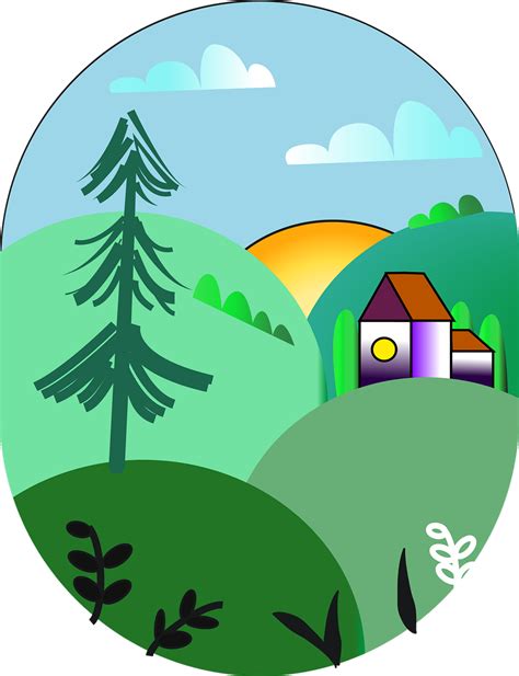家 田舎 お絵かき Pixabayの無料ベクター素材 Pixabay