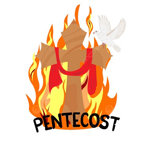 Pentecost Vector Design Images Wonderful Fire And Cross Pentecost
