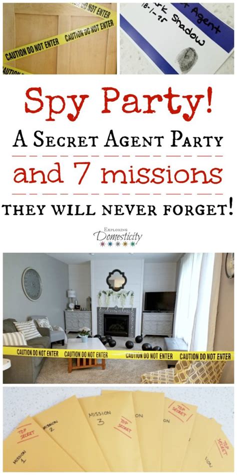 Spy Party A Secret Agent Birthday Party They Will Never Forget