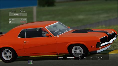 Assetto Corsa Time Trial Session 1970 Mercury Cougar Eliminator 427 At