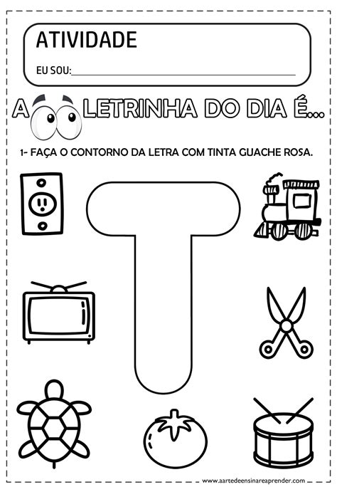 Atividade Pronta Letra T A Arte De Ensinar E Aprender Hot Sex Picture