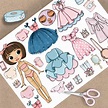 Printable Paper doll Blythe with clothes Digital PDF instant - Etsy ...