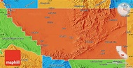 Political Map of Kern County