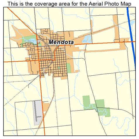 Aerial Photography Map Of Mendota Il Illinois