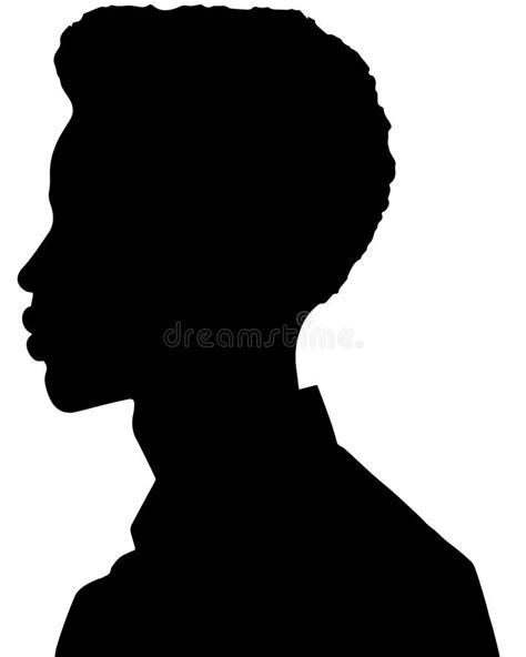 Black Woman Silhouette Vector Illustration Of African American Woman