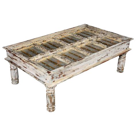 Must be picked up by sundayjune 6. Winter White Distressed Mango Wood Coffee Table