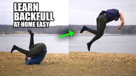 Learn To Backfull Easy Parkour At Home Turn A Front Roll Into A