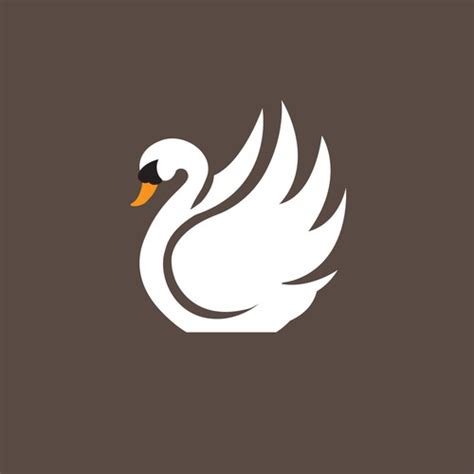 Custom Swan Logo For Polo Shirt And Boutique Clothing