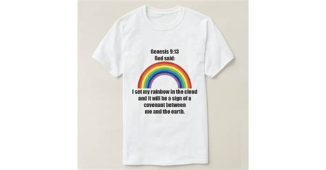 Gods Rainbow Covenant T Shirt Zazzle
