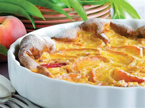 Peach Clafouti Clafoutis Peche Recettes De Cuisine Recette