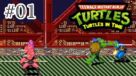 teenage mutant ninja turtles 4 turtles in time snes part 1 [hd] youtube