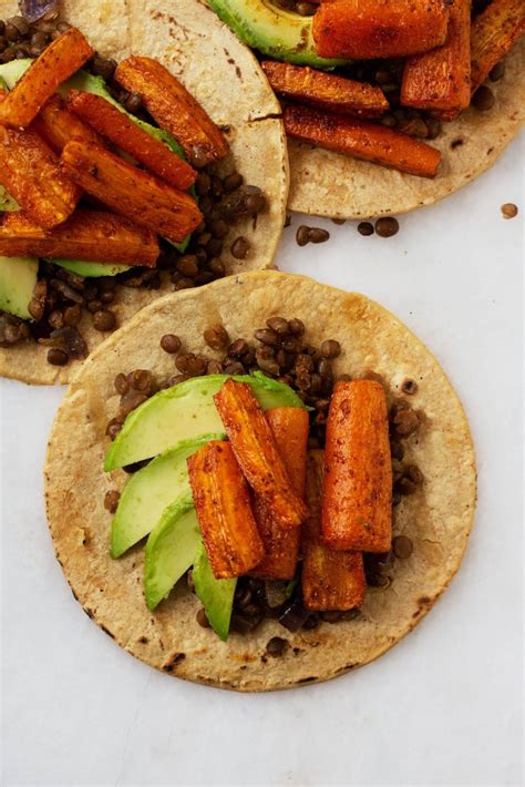 Spice Roasted Carrot Lentil Tacos The Full Helping