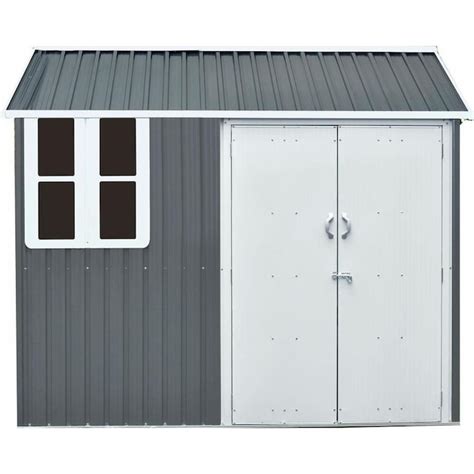 Hanover 8 Ft X 5 Ft Galvanized Steel Storage Shed In The Metal Storage